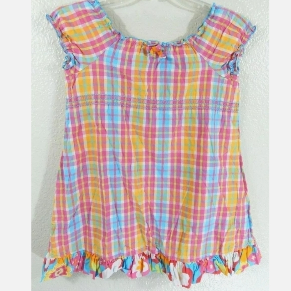 Hanna Andersson Multicolor Plaid‎ Dress **Runs Large**